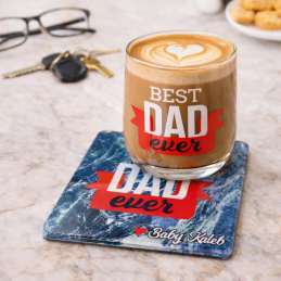 Personalized Father's Day Coaster