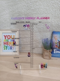 Acrylic Weekly Planner