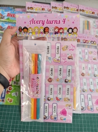 Label and Pencil set - Set of 12