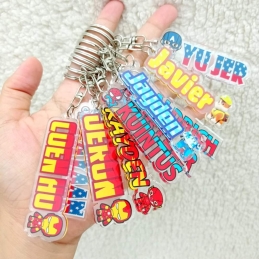 Acrylic Keychain set of 6 pcs