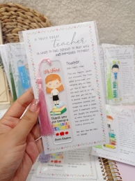 Teachers' Day Bookmark - Set of 6