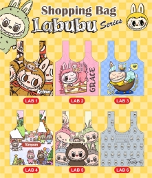 Labubu series - Set of 3 Reusable Shopping Bag