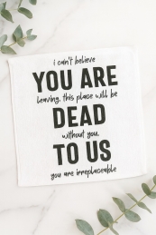 Farewell Face Towel - set of 3 pcs